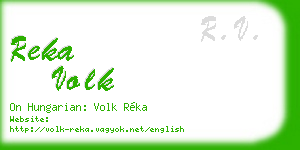 reka volk business card