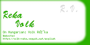 reka volk business card